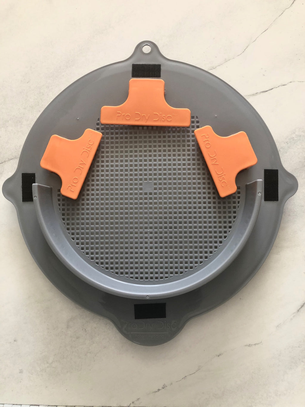 ProDry Disc with three orange clips