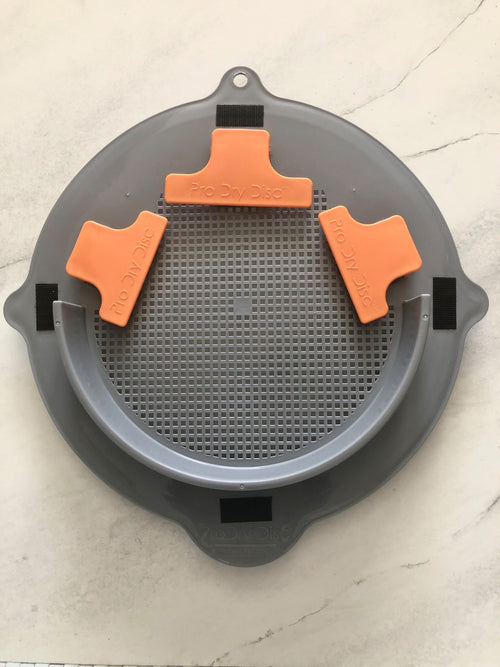 ProDry Disc with three orange clips