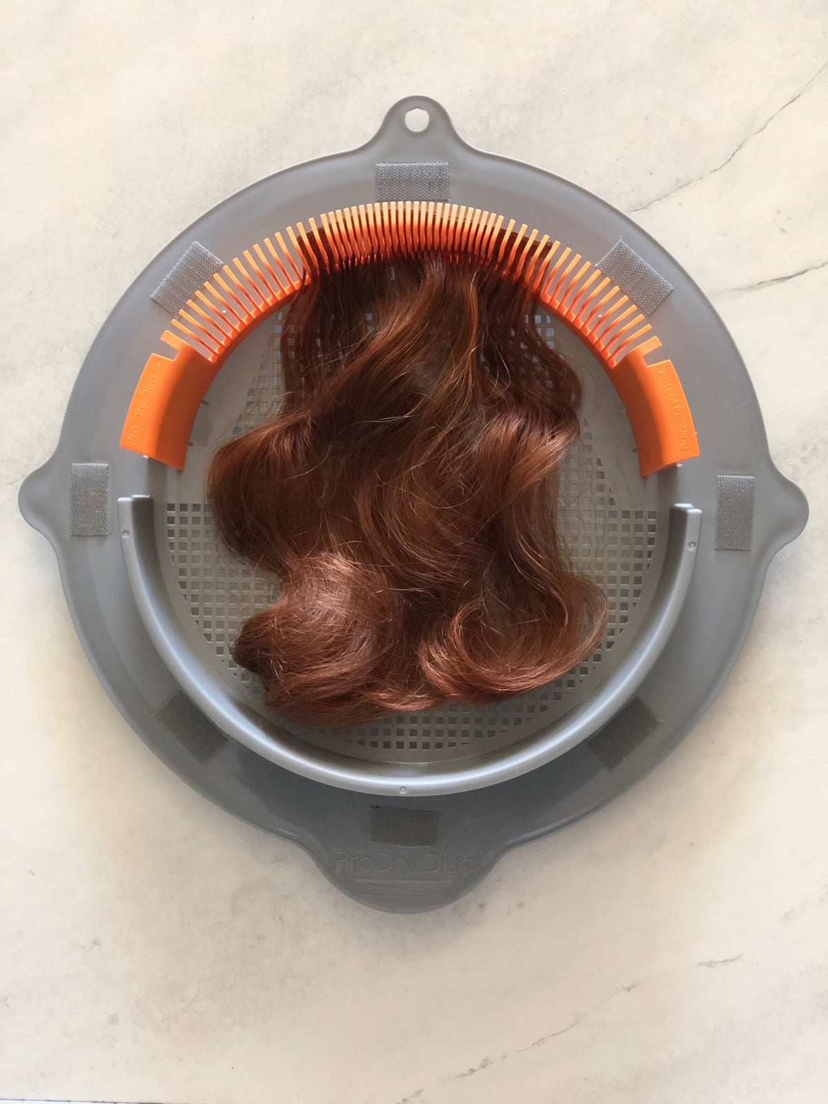 ProDry Disc styling accessory supporting a hairpiece